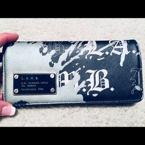 L.A.M.B flap clutch/wallet